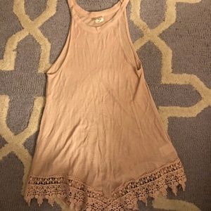 Me to We Pacsun Crochet Halter Tank Top